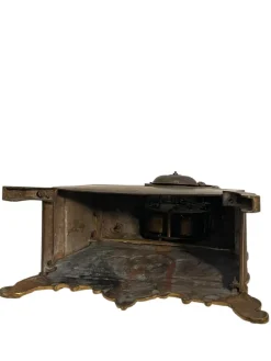 Pamono Bronze Table Clock, France, 19th Century><noscript><img width=