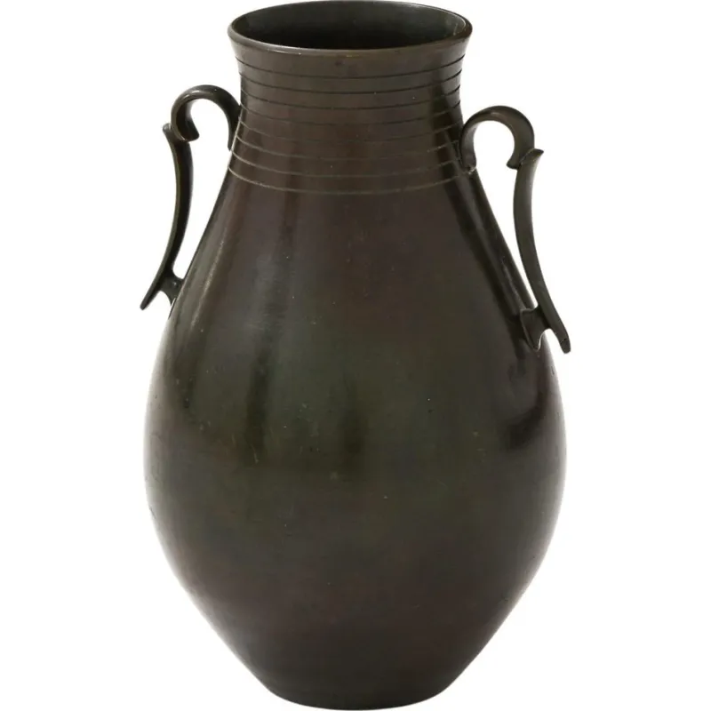 Outlet Pamono Bronze Vase by Just Andersen, 1950s