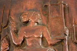 Pamono Bronze Wall Plaque by Ulla Fogelklou Skogh for Ystad-Metall, 1930s><noscript><img width=