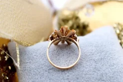 Pamono Brooch and Earrings and Ring, Set of 4><noscript><img width=