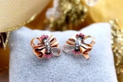 Pamono Brooch and Earrings and Ring, Set of 4><noscript><img width=