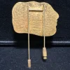 Pamono Brooch in Glass Paste and Bronze by Alekos Fassianos for the House Daum, 1988> Brooches