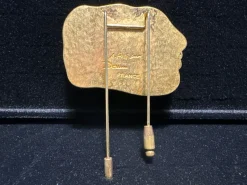 Pamono Brooch in Glass Paste and Bronze by Alekos Fassianos for the House Daum, 1988> Brooches