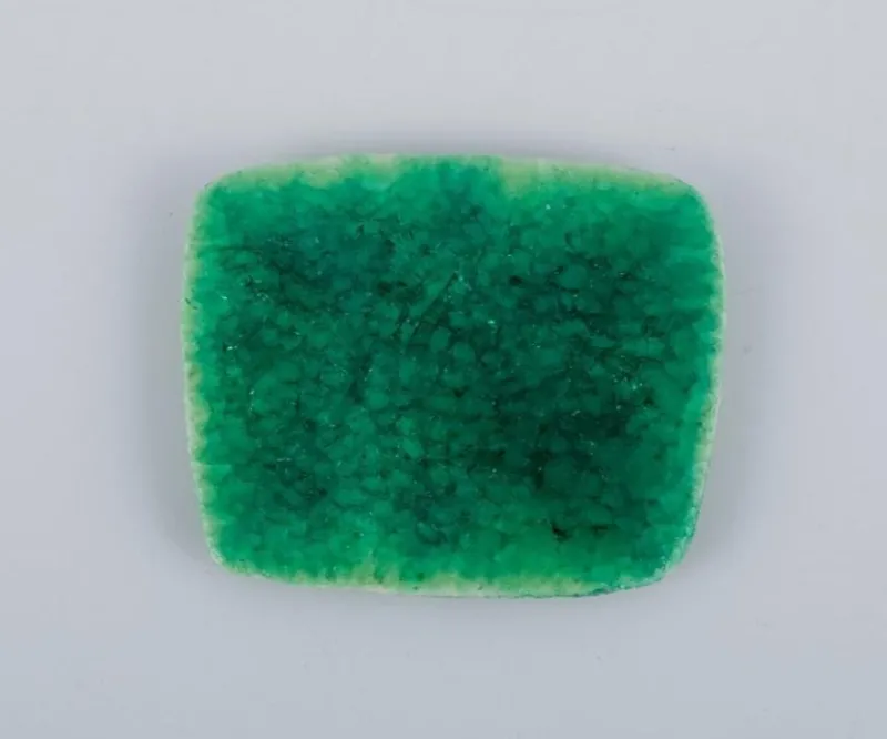 Pamono Brooches in Glazed Stoneware in Blue and Green Shades from Ole Bjørn Krüger, 1960s, Set of 7