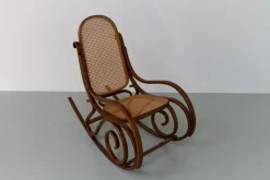Pamono Brown Bentwood Rocking Chair, 1950s><noscript><img width=