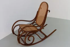Pamono Brown Bentwood Rocking Chair, 1950s><noscript><img width=