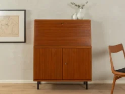 Online Pamono Brown Teak Secretary, 1960s