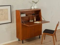 Online Pamono Brown Teak Secretary, 1960s