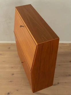 Online Pamono Brown Teak Secretary, 1960s
