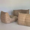 Online Pamono Brown Togo Sofas from Ligne Roset, Set of 3