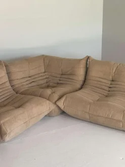 Online Pamono Brown Togo Sofas from Ligne Roset, Set of 3