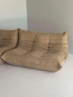 Online Pamono Brown Togo Sofas from Ligne Roset, Set of 3