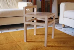 Pamono Brunelleschi Maple Coffee Table and Chairs by Ferdinando Meccani, Set of 5><noscript><img width=