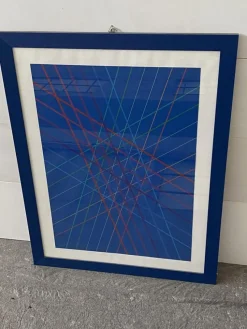 New Pamono Bruno Munari, Composition, 1980, Multiple Print on Paper, Framed
