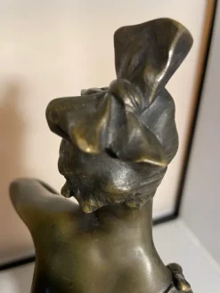 Pamono Bruno Zach, Art Deco Flapper Girl, 1920s, Bronze><noscript><img width=