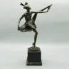 Pamono Bruno Zach, Art Deco High Kick Sculpture, 1920s-1940s, Bronze