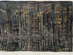 Sale Pamono Bruno Zupan, Composition, Screen Print, 1970s