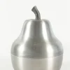 Pamono Brushed Aluminum Pear-Shaped Ice Bucket, 1970s> Ice Buckets & Wine Coolers