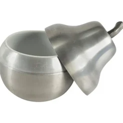 Pamono Brushed Aluminum Pear-Shaped Ice Bucket, 1970s> Ice Buckets & Wine Coolers