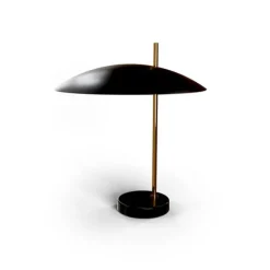 New Pamono Brushed Brass 1013 Table Lamp by Pierre Disderot