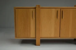 Pamono Brustalist Oak Sideboard, Belgium, 1990s><noscript><img width=