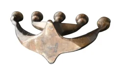 Pamono Brutalist 5-Arm Bronze Candlestick by Horst Dalbeck, Germany, 1960s><noscript><img width=