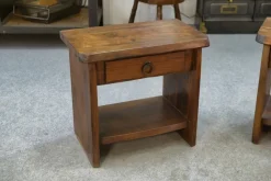 Online Pamono Brutalist Bedside Tables in Elm by Aranjou, 1960, Set of 2