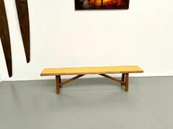 Pamono Brutalist Bench with Yellow Pop Seat, 1960s> Benches