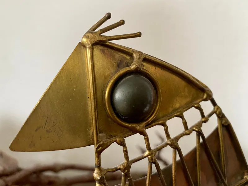 Pamono Brutalist Bird Sculpture by Jarc, France, 1970s> Mid-Century