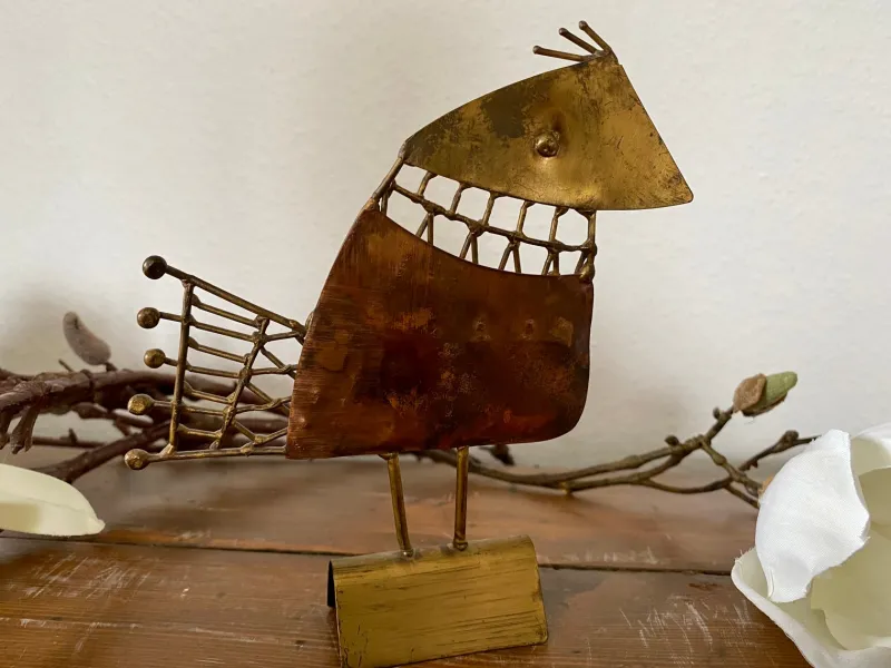 Pamono Brutalist Bird Sculpture by Jarc, France, 1970s> Mid-Century