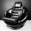 Best Pamono Brutalist Black Armchair from Boris Krstulović, Yugoslavia, Croatia, 1970s