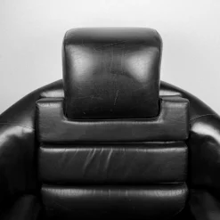 Best Pamono Brutalist Black Armchair from Boris Krstulović, Yugoslavia, Croatia, 1970s