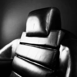 Best Pamono Brutalist Black Armchair from Boris Krstulović, Yugoslavia, Croatia, 1970s