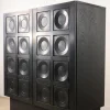 Pamono Brutalist Blackened Wood Sculptural Sideboard Cabinet, 1970s> Sideboards & Buffets