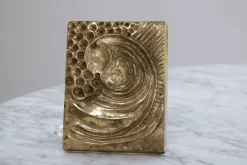 Pamono Brutalist Brass Front Door Handle in the style of Paul Evans, 1960s> Architectural Elements