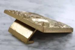 Pamono Brutalist Brass Front Door Handle in the style of Paul Evans, 1960s><noscript><img width=