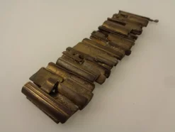Pamono Brutalist Bronze Bracelet, 1960s><noscript><img width=