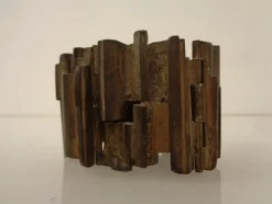 Pamono Brutalist Bronze Bracelet, 1960s><noscript><img width=
