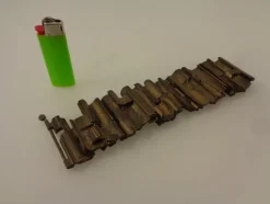 Pamono Brutalist Bronze Bracelet, 1960s><noscript><img width=