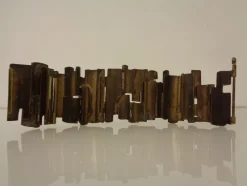 Pamono Brutalist Bronze Bracelet, 1960s><noscript><img width=