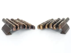 Hot Pamono Brutalist Bronze Door Handles from Alpan, Germany, 1970s, Set of 2