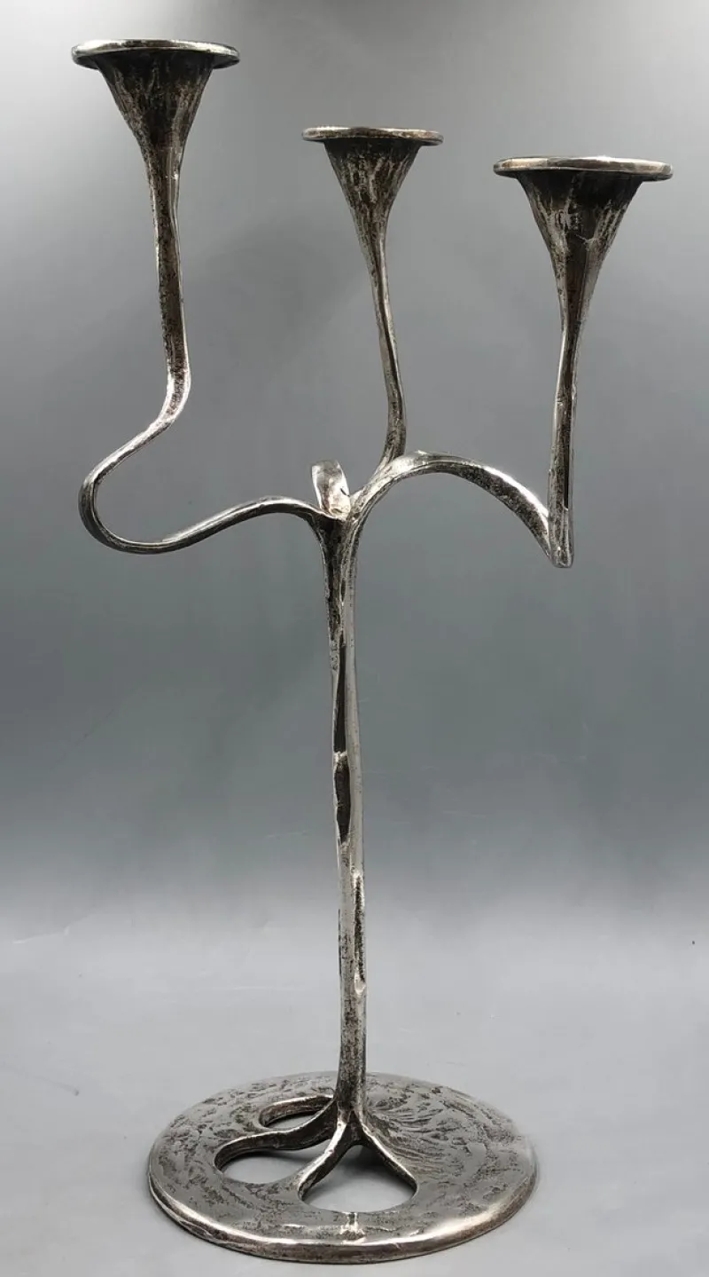 Hot Pamono Brutalist Candlestick by Kurt Jesch for Amadeus