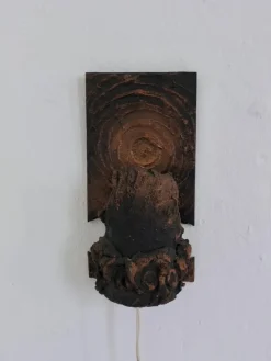 Pamono Brutalist Ceramic Wall Sconce by Jouko Kytömaa, 1970s> Wall Lights & Sconces