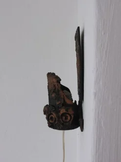 Pamono Brutalist Ceramic Wall Sconce by Jouko Kytömaa, 1970s><noscript><img width=