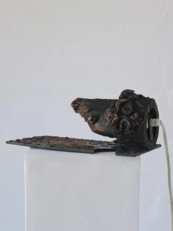 Pamono Brutalist Ceramic Wall Sconce by Jouko Kytömaa, 1970s><noscript><img width=