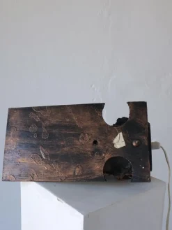 Pamono Brutalist Ceramic Wall Sconce by Jouko Kytömaa, 1970s><noscript><img width=