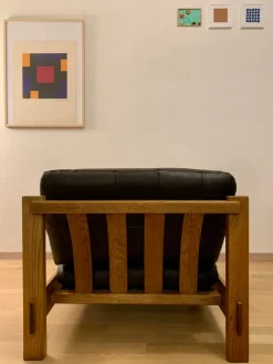 Pamono Brutalist Chairs in the style of Pierre Chapo, 1970s, Set of 2> Couches & Sofas