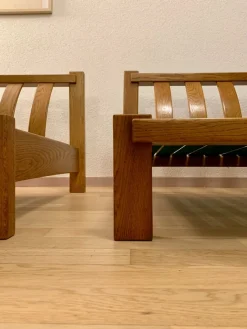 Pamono Brutalist Chairs in the style of Pierre Chapo, 1970s, Set of 2><noscript><img width=