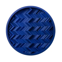 Best Pamono Brutalist Cobalt Blue Wood Wall Art Installation by Studio DeSimoneWayland