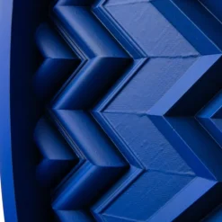 Pamono Brutalist Cobalt Blue Wood Wall Art Installation by Studio DeSimoneWayland><noscript><img width=